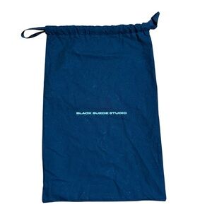 Black Suede Studio Black Drawstring Dust Bag Shoe Storage Pouch